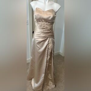 Elegant Satin Lace Dress